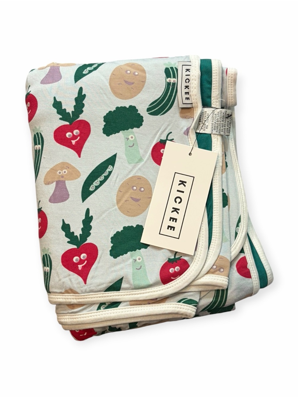 🆕 Kickee Pants Bamboo Happy Veggie Toddler Blanket